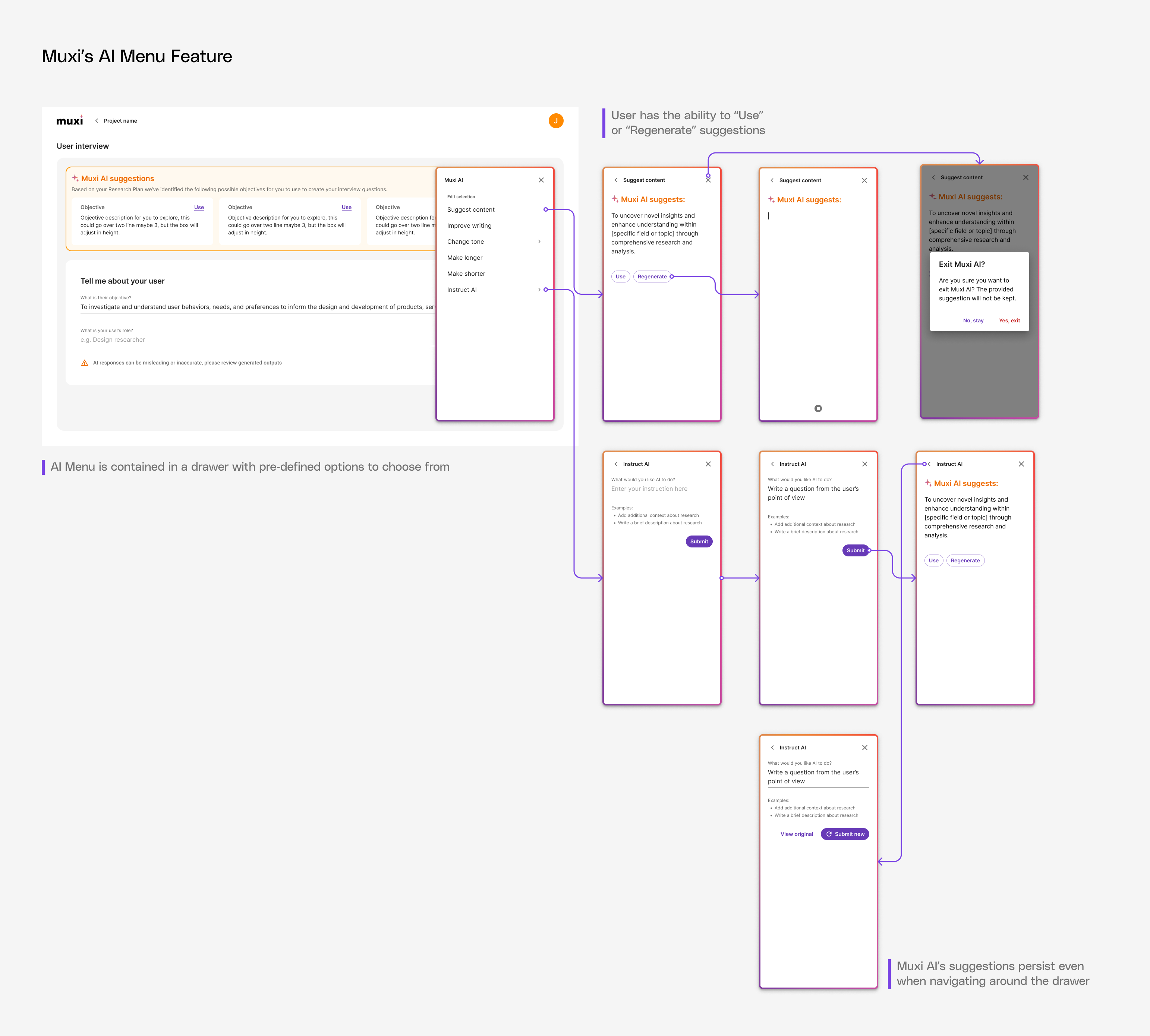 Final design for Muxi's AI assistance