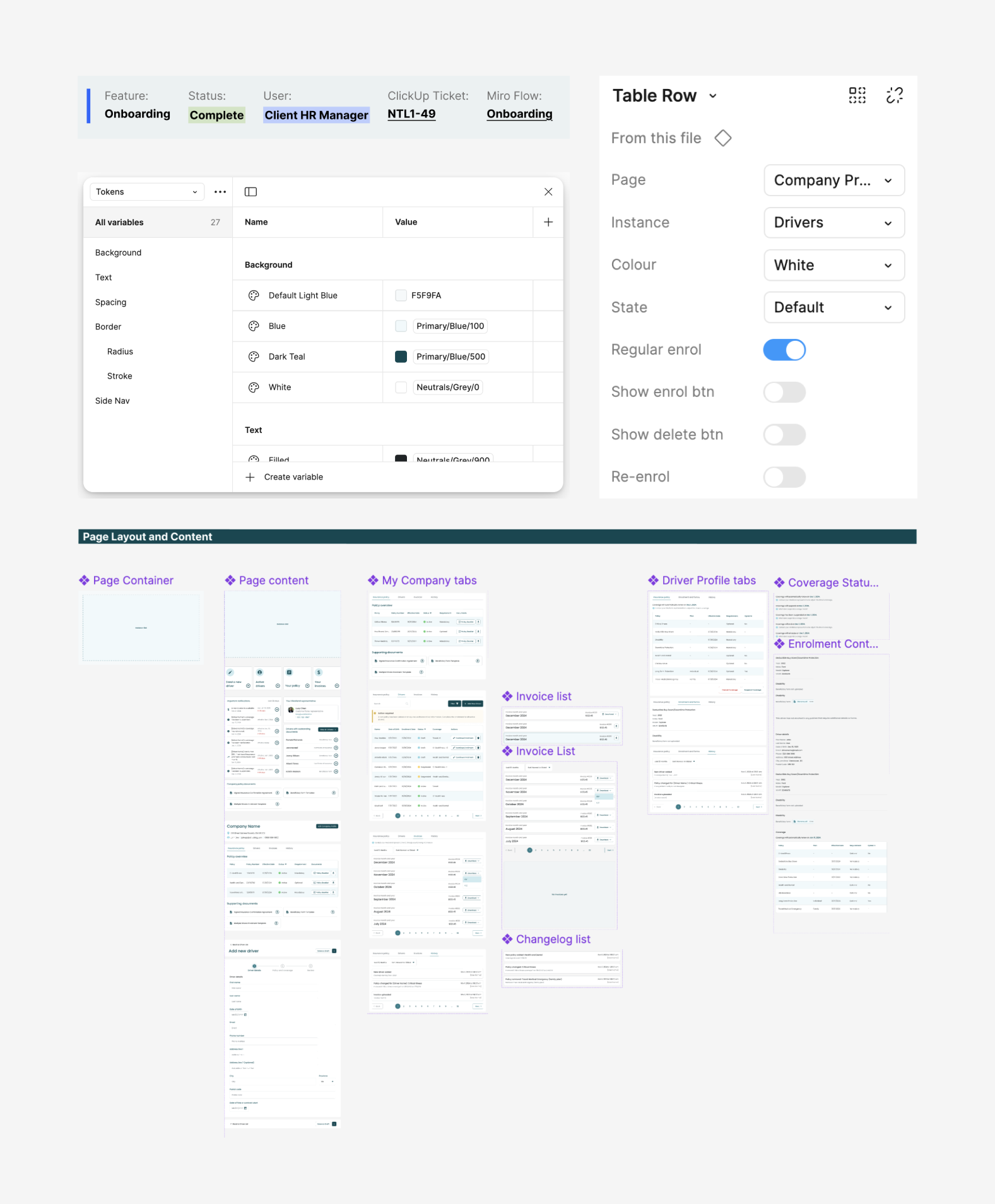 Figma file setup and organization